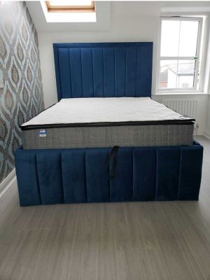Milan Fabric Small Double Bed 4ft 