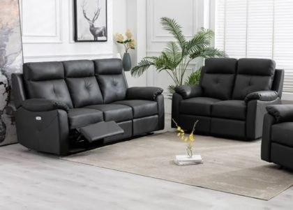 Milano Leather Recliner Suite 3+2 - Anthracite