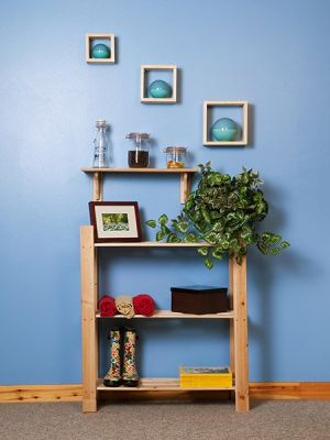 Natural Wood Shelf Kit 