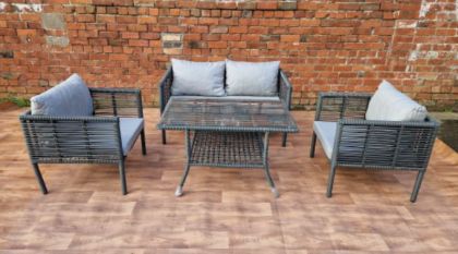 New York Garden Set 2+1+1+Coffee Table - Dove Grey