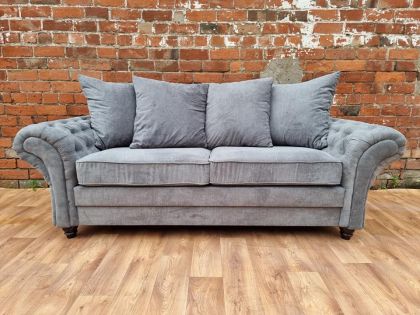 Nicola Fabric 3 Seater Sofa