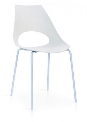 Orchard Plastic (PP) Chairs White with Metal Legs Chrome (Sold in 6s)