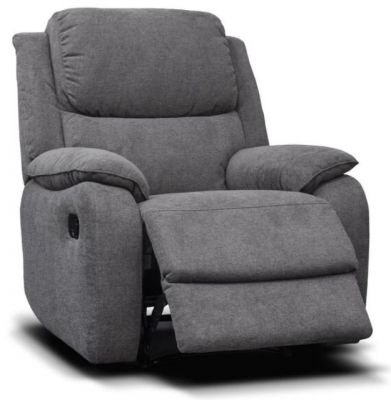 Parker FABRIC 1 Seater Recliner Sofa - Grey