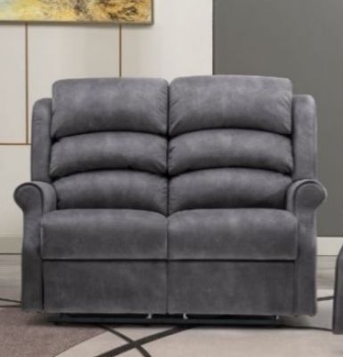 Penrith Fabric Recliner 2 Seater - Grey