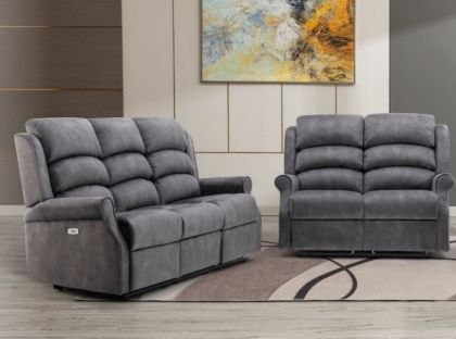 Penrith Fabric Recliner 3+2 Suite - Grey