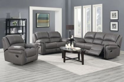 Exeter Fabric Recliner Suite 3+2+1 - Pewter