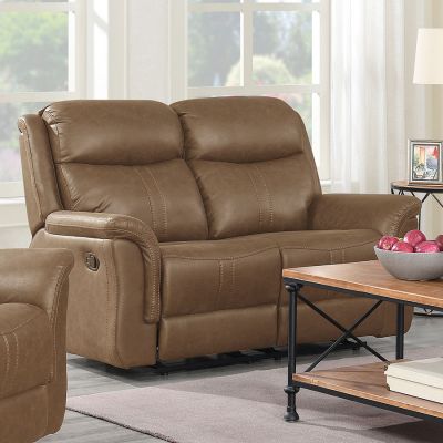 Portland Fabric Recliner 2 Seater Sofa - Dark Taupe