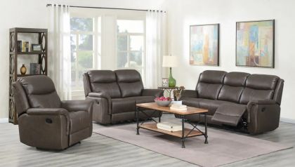Portland Fabric Recliner Suite 3+2+1 - Rustic Brown