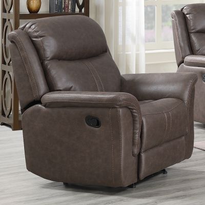 Portland Fabric Recliner Chair - Rustic Brown
