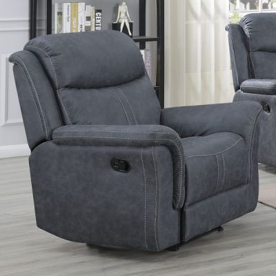 Portland Fabric Recliner Chair - Slate Grey