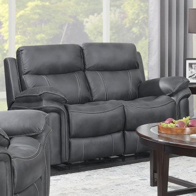 Richmond Fabric Recliner 2 Seater Sofa - Charcoal Grey