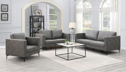 Riviera Fabric Suite 3+1+1 - Charcoal