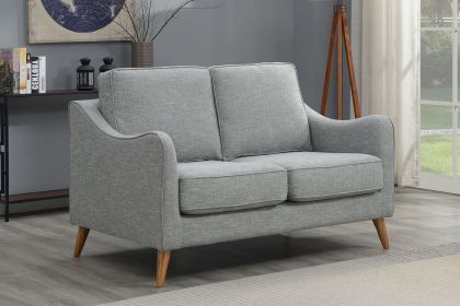 Robyn Fabric 2 Seater Sofa - Light Grey