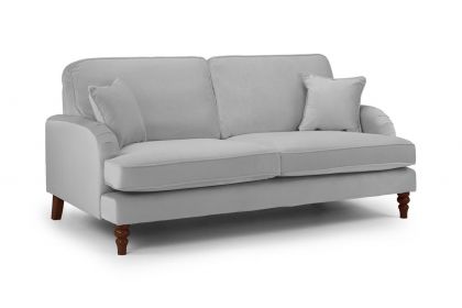 Rupert Plush 3 Seater Sofa - Grey