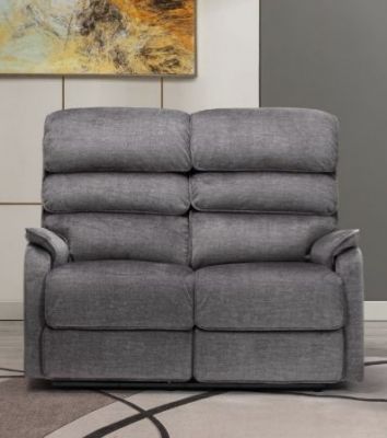 Savoy Fabric Recliner 2 Seater - Grey