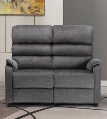 Savoy Fabric 2 Seater Fixed Back - Grey