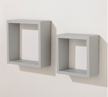Set of 2 Hudson cubes - Grey