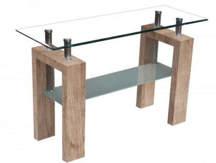 Telford Console Table High Gloss - Natural