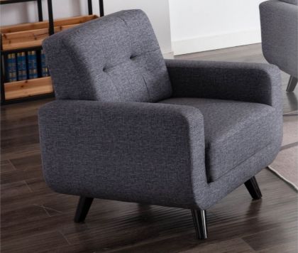 Trinity Fabric Chair - Dark Grey