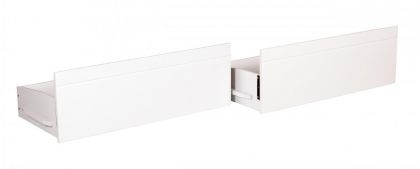Tripoli Solid Wood Bunk Bed Drawers Pair White