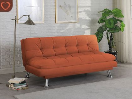 Venus Fabric Sofa Bed - Orange