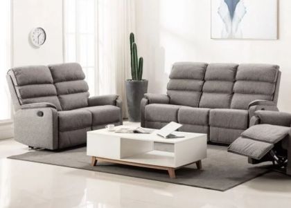 Westport Fabric Recliner 3+2 Suite - Charcoal