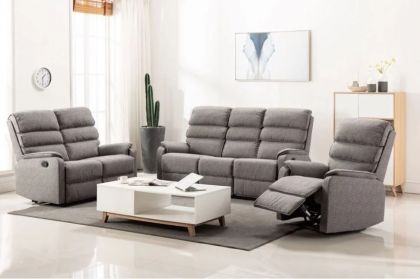 Westport Fabric Recliner 3+2+1 Suite - Charcoal