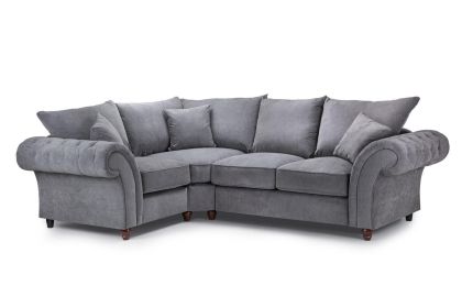 Windsor Fabric Corner Sofa 1C2 - Dark Grey