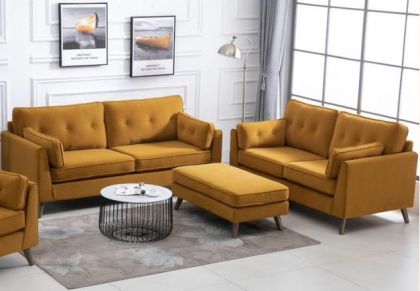 Zurich Fabric Suite 3+2 - Ochre
