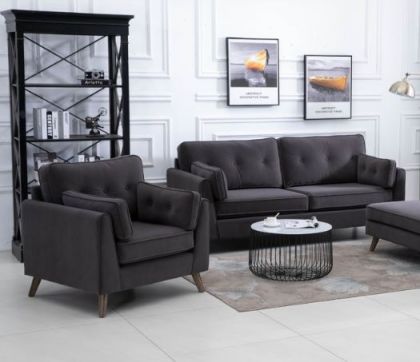 Zurich  Fabric Suite 3+1+1 - Elephant Grey