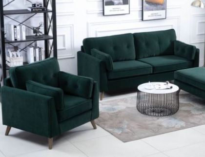 Zurich Fabric Suite 3+1+1 - Green