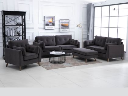 Zurich Fabric Suite 3+2+1 - Elephant Grey
