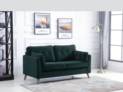 Zurich Fabric 2 Seater - Green