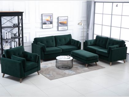 Zurich Fabric Suite 3+2+1 - Green