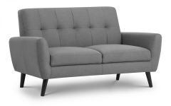 Monza Fabric 2 Seater Sofa - Grey