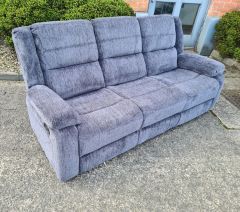 Perth Fabric 3 Seater - Charcoal