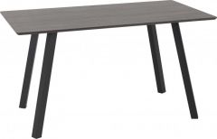 Berlin Dining Table - Black Wood Grain / Black