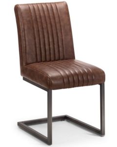Brooklyn Dining Chair - Oak / Gunmetal