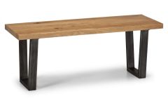 Brooklyn Bench - Oak / Gunmetal