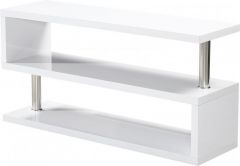 Charisma TV Stand - Z  - White Gloss / Chrome