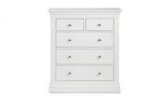 Clermont 3+2 Drawer Chest - White