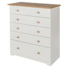 Colorado 5 Drawer Chest - White