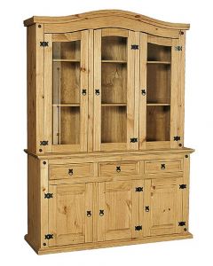 Corona Buffet + Hutch, 3 Door + 3 Drawers