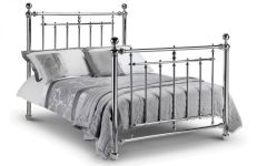 Empress Chrome Metal King Size Bed 5ft