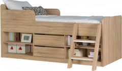 Felix Low Sleeper Bed in Sonoma Oak Effect Veneer