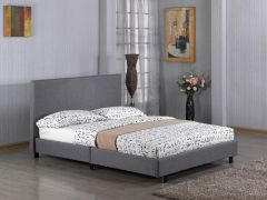 Fusion Fabric Double Bed Grey - 4'6ft