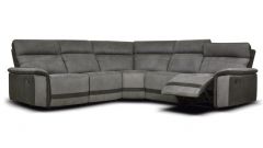 Levanzo Fabric Corner Sofa 2c2 - Grey / Charcoal