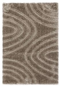 Luxus Ripple Shaggy Rug 80 x 150 - Beige