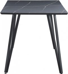 Marlow Dining Table - Black Marble Effect