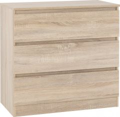 Malvern 3 Drawer Chest - Sonoma Oak Effect